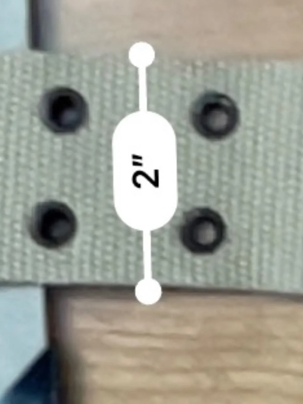 Tan 2 Row Metal Grommet Canvas Belt